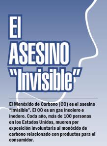 Carbon Monoxide Brochure Cover - Espanol
